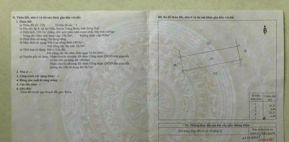 Bán đất huyện Trảng Bom tỉnh Đồng Nai giá 1.37 tỷ-0