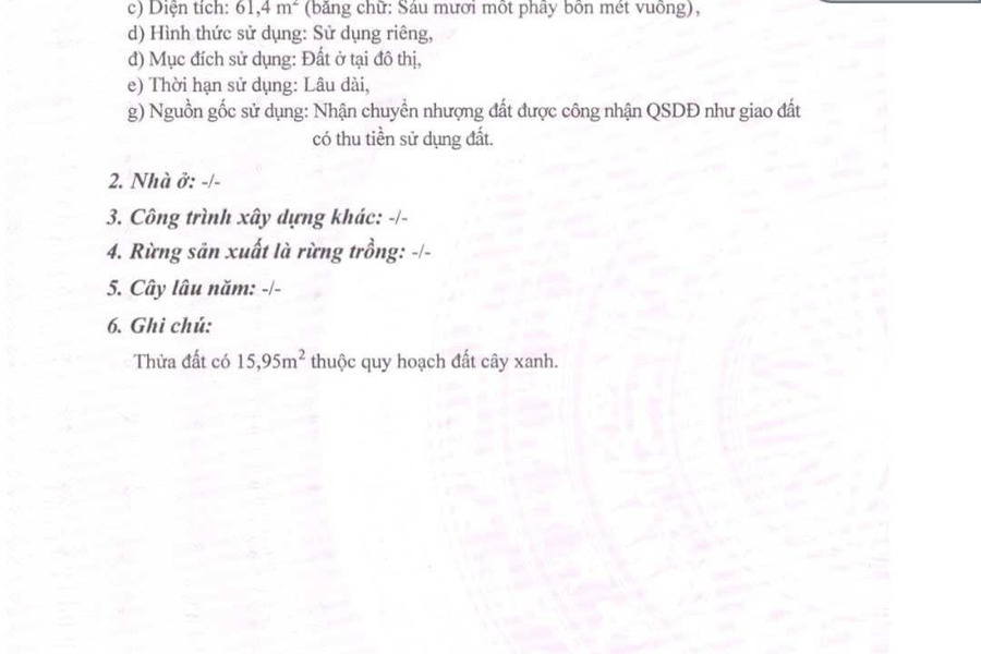 Bán đất 560 triệu Tô Phong, Văn Đẩu có diện tích khoảng 62m2-01