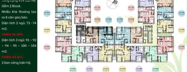Có diện tích quy ước 94m2, bán căn hộ mặt tiền tọa lạc ngay ở Đức Giang, Long Biên, căn hộ bao gồm 2 phòng ngủ, 2 WC, vị trí trung tâm-02
