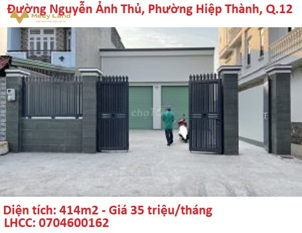 Cho thuê 414m2 kho xưởng tại Nguyễn Ảnh Thủ