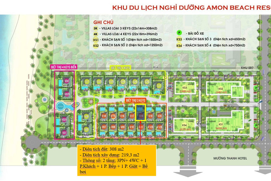 4 phòng ngủ, bán biệt thự có diện tích rộng 308m2 vị trí nằm ngay Dương Tơ, Phú Quốc, hướng Tây-01