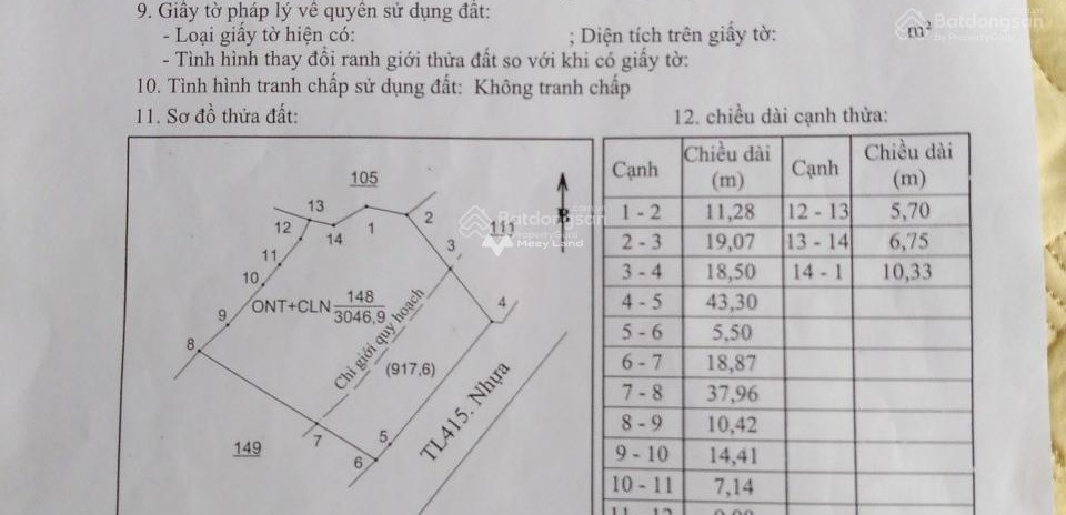 Chính chủ bán 3.046,9m2 đất Ba Vì mặt đường nhựa rộng 50m - view núi cực đẹp 8,5 tỷ, LH 0975 888 847 bãi đậu xe rộng