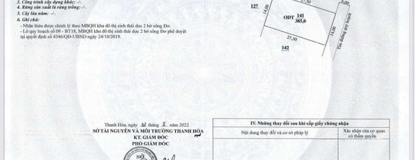 Ở sinh thái Sông Đơ bán đất 8.09 tỷ Trường Sơn, Thanh Hóa có diện tích thực 385m2-03