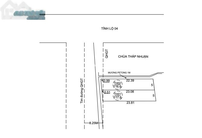 Bán đất 570 triệu Quảng Lợi, Thừa Thiên Huế diện tích rất rộng 116m2, với lộ trước nhà 16 m-01