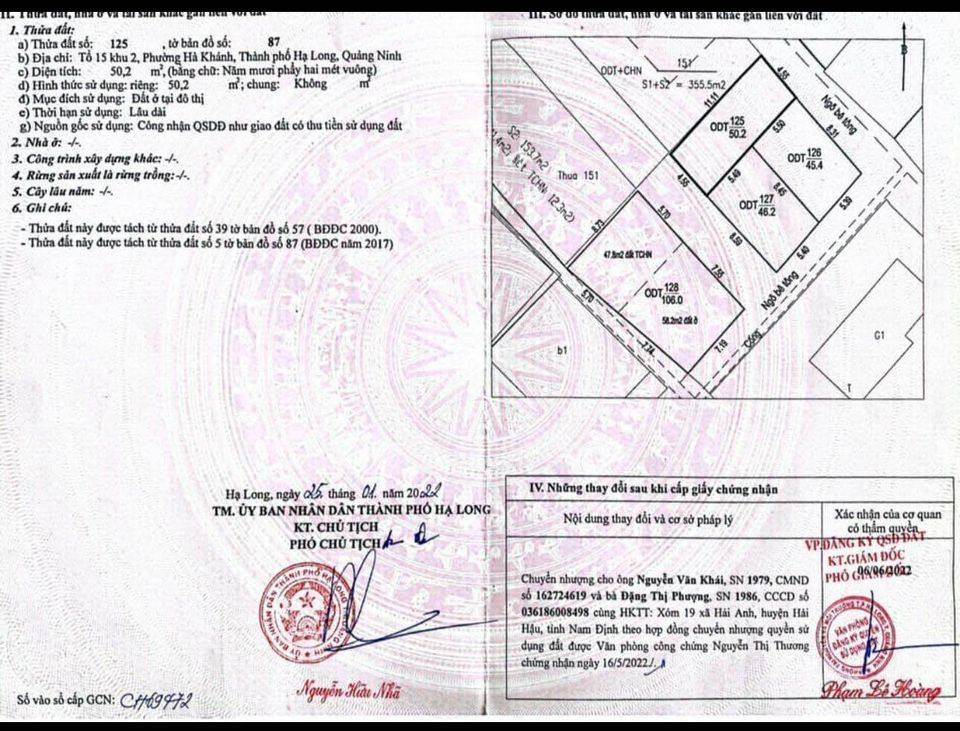 Bán đất thành phố Hạ Long tỉnh Quảng Ninh giá 1.48 tỷ-1