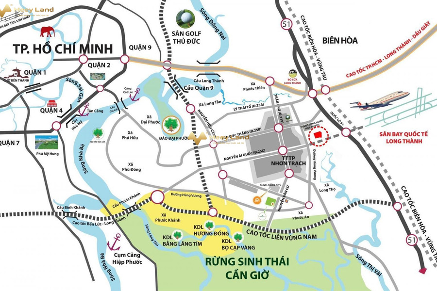 Vị trí dự án thuận tiện Thăng Long Home, bán liền kề tọa lạc ngay ở Đường Nguyễn Văn Cừ, Huyện Nhơn Trạch-01