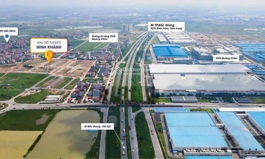 Chính chủ bán lô đất giãn dân tại Ninh Khánh đối diện khu công nghiệp Quang Châu giá 2.3 tỷ -01