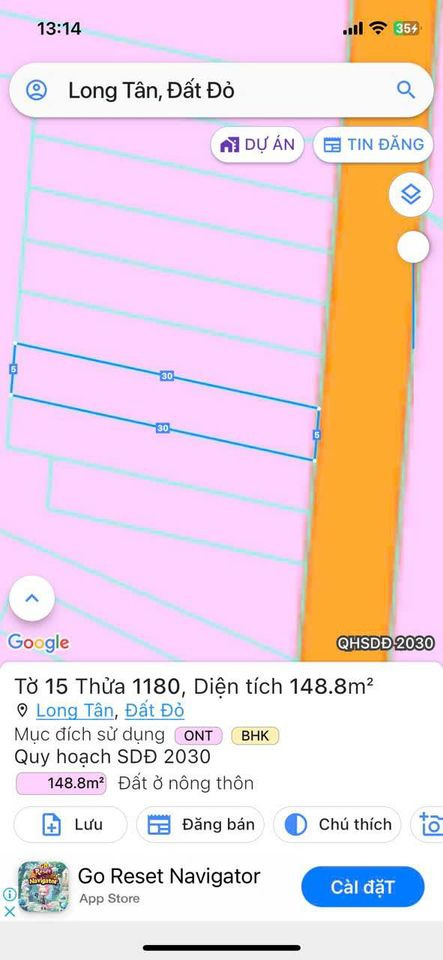 Bán đất huyện Đất Đỏ tỉnh Bà Rịa - Vũng Tàu giá 750.0 triệu-1