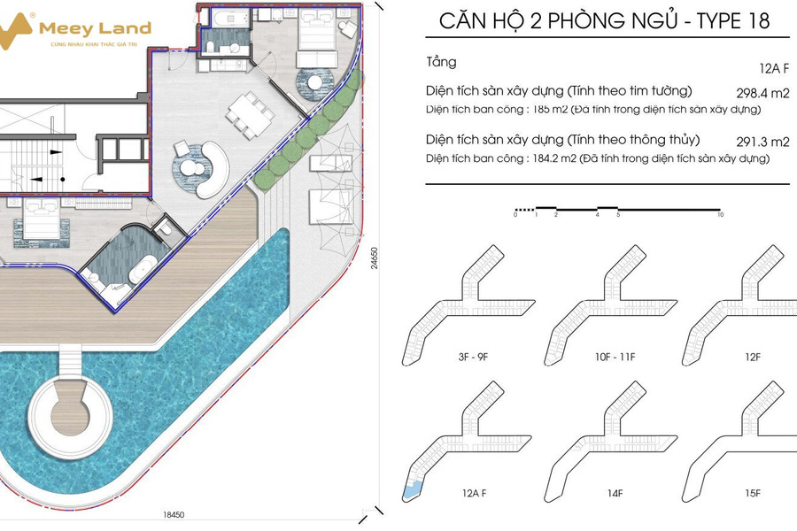 Căn Penhouse President view vô cực duy nhất dự án biển Hồ Tràm, 298 m2 26 tỷ-01
