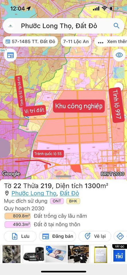 Bán đất huyện Đất Đỏ tỉnh Bà Rịa - Vũng Tàu giá 2.1 tỷ-5