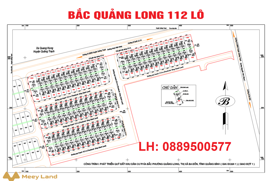 Đất nền dự án trung tâm huyện mới Quảng Trach, Quảng Bình-01