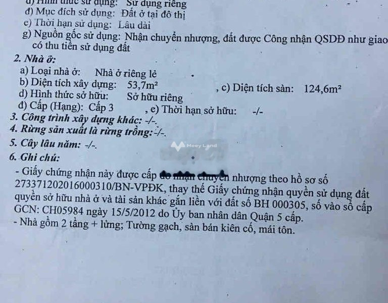 Nhà hẽm Nguyễn Văn Đừng Q5 (4pn - 4wc) 124.6m -01