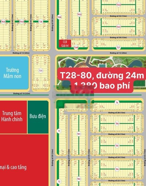 Mega City 2 - đường 24m. T28 ô 80 giá 1ty380, nhơn trạch, đồng nai -01