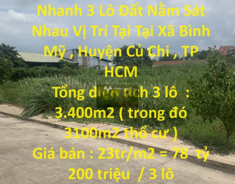 Giá bán siêu rẻ từ 78.2 tỷ bán đất tổng diện tích 3400m2 vị trí mặt tiền ngay ở Bình Mỹ, Bình Mỹ-01