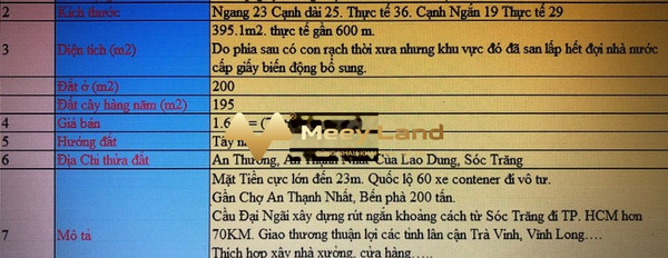 Giá đề cử chỉ 1.6 tỷ, Bán đất có diện tích là 600 m2 vị trí đặt vị trí nằm trên Hồ Chí Minh, An Thạnh 1 nói không với trung gian-03