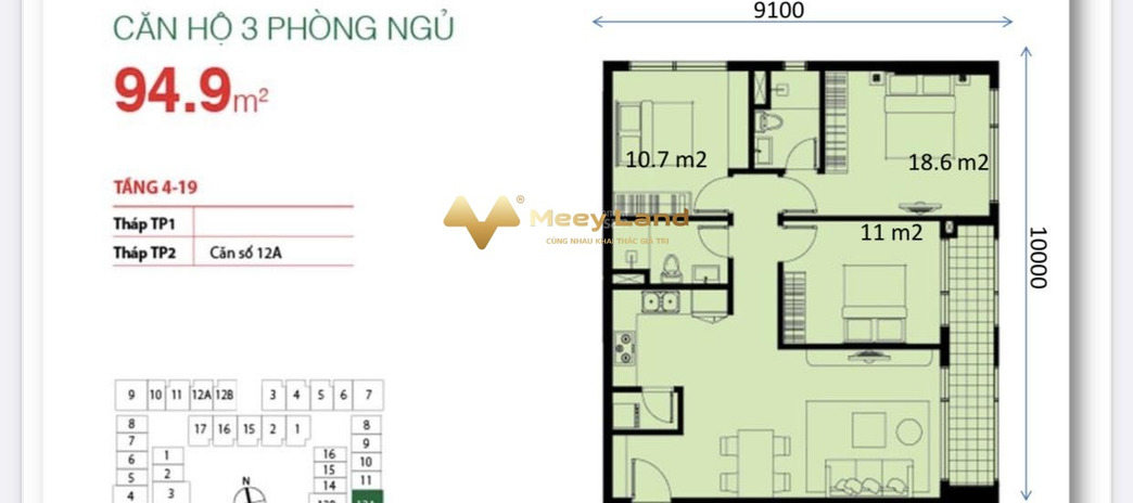 Gom tiền xây nhà, bán chung cư vị trí mặt tiền Phường 2, Hồ Chí Minh giá bất ngờ 5.3 tỷ có dt chính 98m2