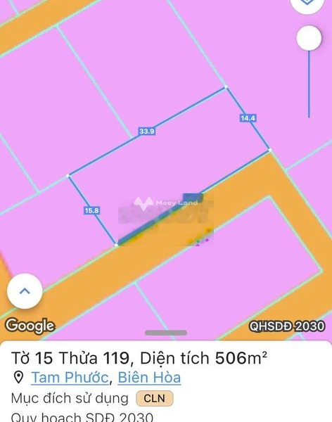 Tam Phước, Biên Hòa bán đất giá bán giao lưu 3.5 tỷ với tổng diện tích 506m2-01
