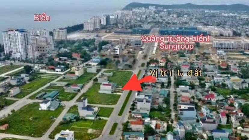 Bán 100m2 mặt tiền đường đôi Thanh Niên Cải Dịch gần công viên biển Sungroup 