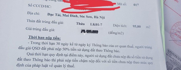 Bán đất tại Mai Đình, Hà Nội. Diện tích 95m2-02