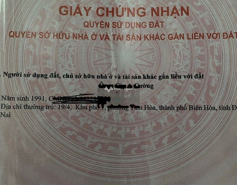 Bán nhà vị trí đặt ở tại Biên Hòa, Đồng Nai bán ngay với giá chỉ từ chỉ 2.6 tỷ có diện tích 1998m2 ngôi nhà này bao gồm 2 phòng ngủ-01