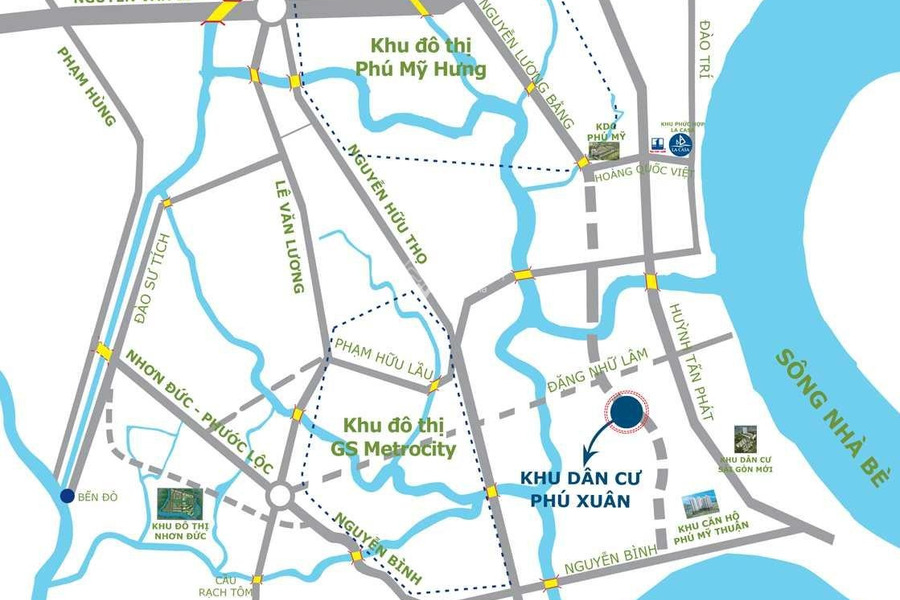 Ngay Huỳnh Tấn Phát, Hồ Chí Minh bán đất 5.41 tỷ, hướng Tây - Bắc diện tích rộng lớn 132m2-01