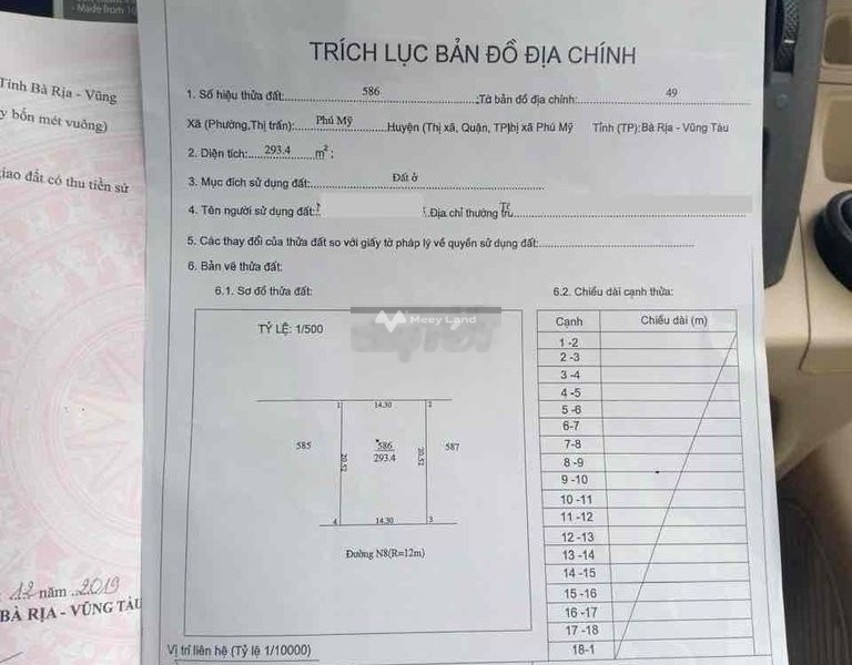 Phú Mỹ, Bà Rịa-Vũng Tàu bán đất giá bán liền chỉ 7.05 tỷ, hướng Nam diện tích chuẩn 295m2-01