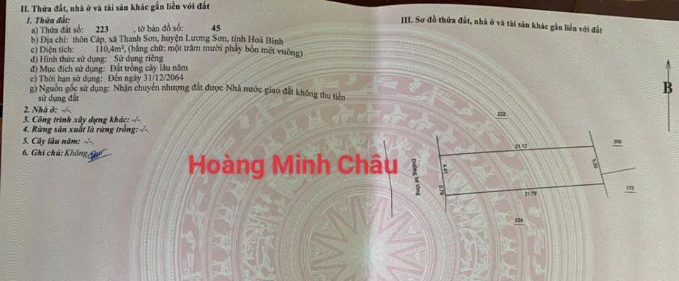 Bán đất huyện Kim Bảng tỉnh Hà Nam giá 180.0 triệu-2