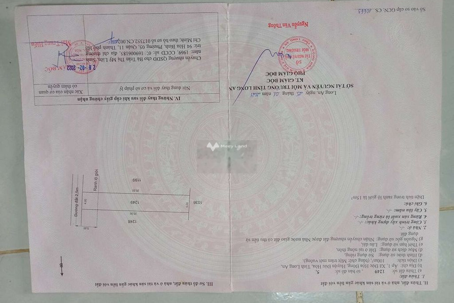 Hướng Đông, bán nhà có diện tích rộng 100m2 vị trí đẹp ở Đức Hòa, Long An giá bán đề cử chỉ 1.2 tỷ tổng quan nhà thì gồm có 3 PN, 1 WC-01