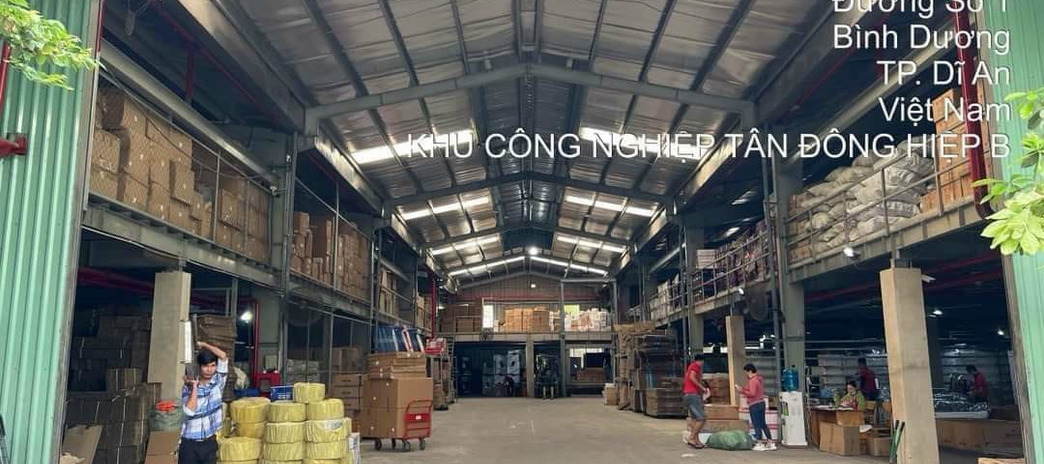 Cần bán kho bãi - nhà xưởng - khu công nghiệp Thị xã Dĩ An tỉnh Bình Dương giá 65 tỷ