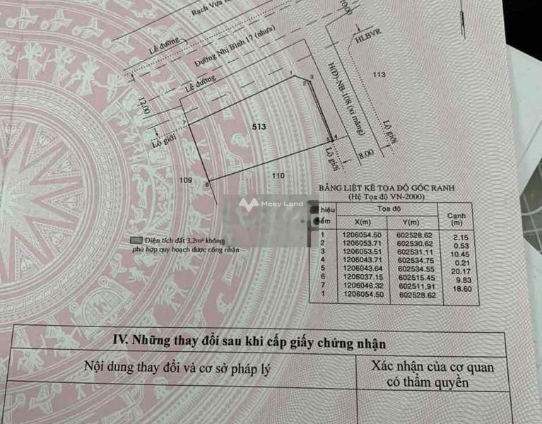 Vị trí mặt tiền nằm ở Nhị Bình, Hóc Môn bán đất, giá sang tên 6.9 tỷ có diện tích gồm 361m2-01