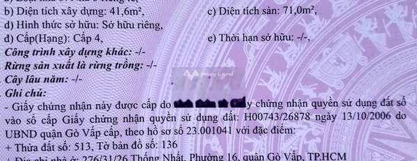 Phường 16, Gò Vấp 4.95 tỷ bán đất, hướng Đông Nam có diện tích chung là 61m2-02