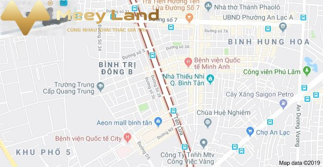 Ngõ lưu thông ngang 50 mét nằm ngay Phường An Lạc A, Quận Bình Tân cho thuê nhà vào ở luôn giá thương mại 350 triệu/tháng