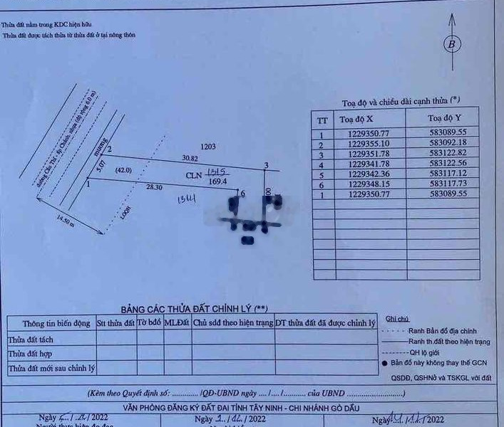 2 lô đất 166m- 169m, mặt tiền nhựa, ấp Chánh, Hiệp Thạnh, Gò Dầu -01