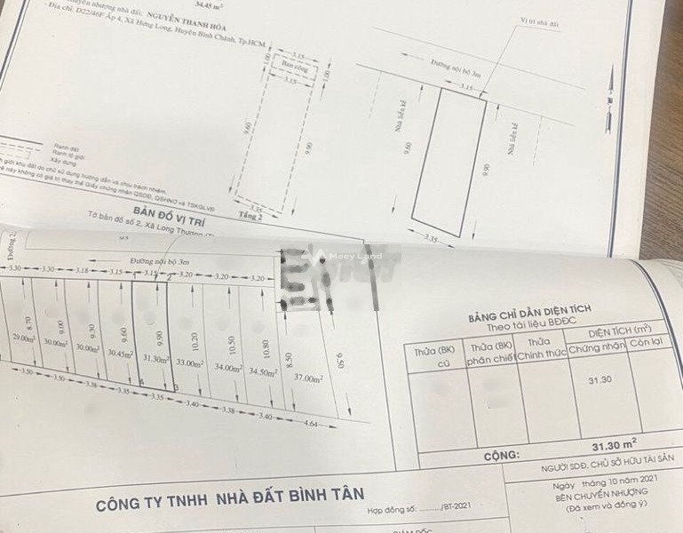 Nhà vi bằng 31m2 đúc 1 lầu 2pn hẻm Đoàn Nguyễn Tuấn, H. Cần Giuộc, LA -01