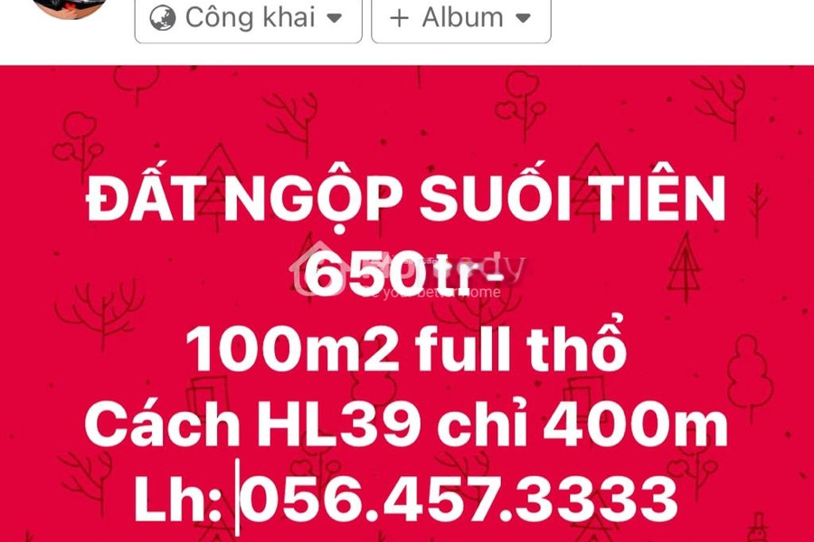 Công việc cấp bách bán mảnh đất, 100m2 giá êm chỉ 650 triệu vị trí thuận lợi ngay trên Diên Khánh, Khánh Hòa còn chần chờ gì nữa-01