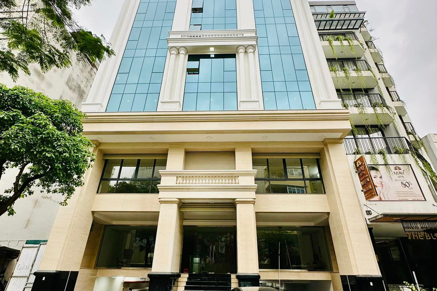 Tòa văn phòng phố Trần Thái Tông, 11 tầng thông sàn, 2 tầng hầm, mặt tiền 16m bề thế, vị trí vip-01