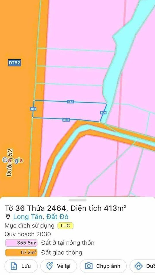 Bán đất huyện Đất Đỏ tỉnh Bà Rịa - Vũng Tàu giá 3.6 tỷ-1