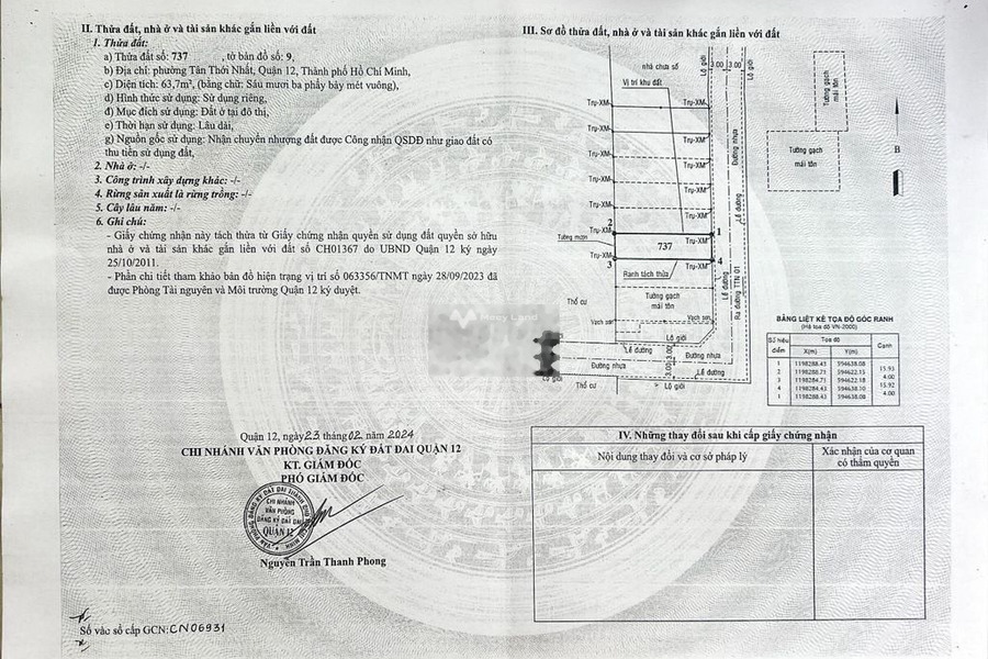 Ở Tân Thới Nhất, Quận 12 bán đất 3.9 tỷ diện tích chung 64m2-01