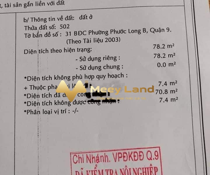 Phường Phước Long B, Hồ Chí Minh 4.6 tỷ bán đất diện tích chung quy 78 m2-01