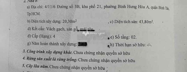 Ở Đường Số 3B, Bình Hưng Hòa A, bán nhà, giá bán đề cử 2.27 tỷ diện tích rộng 21m2, nhà nhìn chung gồm có 2 phòng ngủ vị trí thuận lợi-02