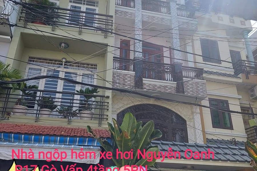 Nhà ngộp hẻm xe hơi Nguyễn Oanh, phường 17, Gò Vấp, 4 tầng, 5 phòng ngủ-01