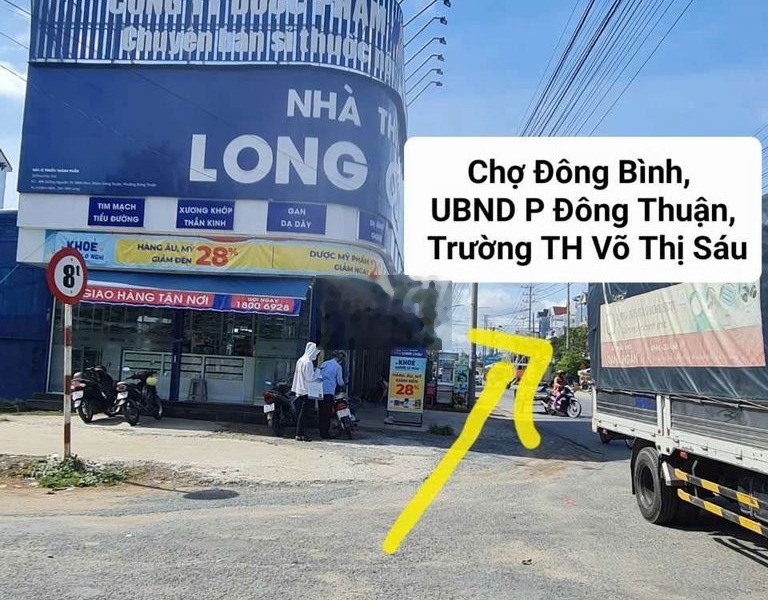 Nền KDC đông bình. DT 60m2, gần nhà thuốc long châu gần chợ gần cầu CT -01