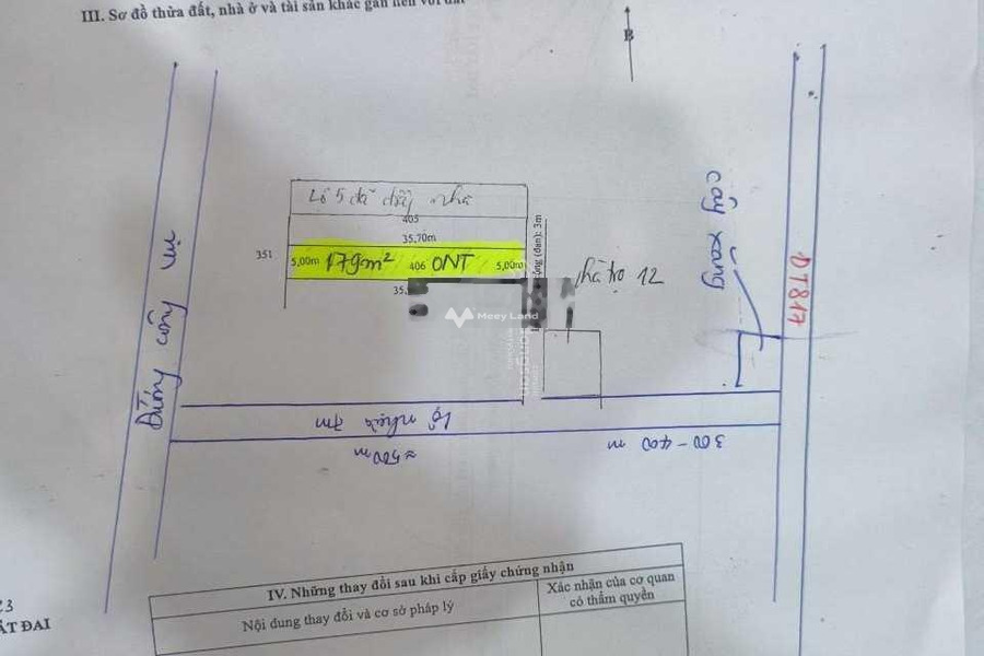 Khoảng từ 870 triệu bán đất với diện tích là 200m2 vị trí thuận lợi tọa lạc ở Bình Thạnh, Long An-01