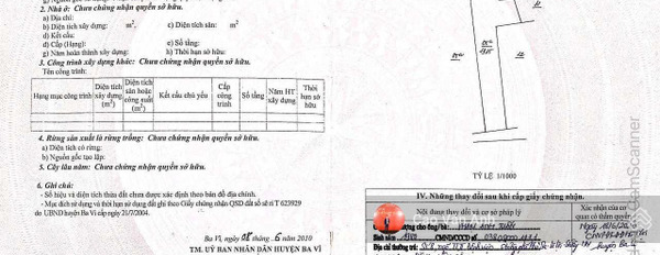 Giá bán thương mại từ 3 tỷ bán đất diện tích thực là 1315m2 vị trí thuận lợi tọa lạc gần Ba Vì, Hà Nội, hướng Nam-02