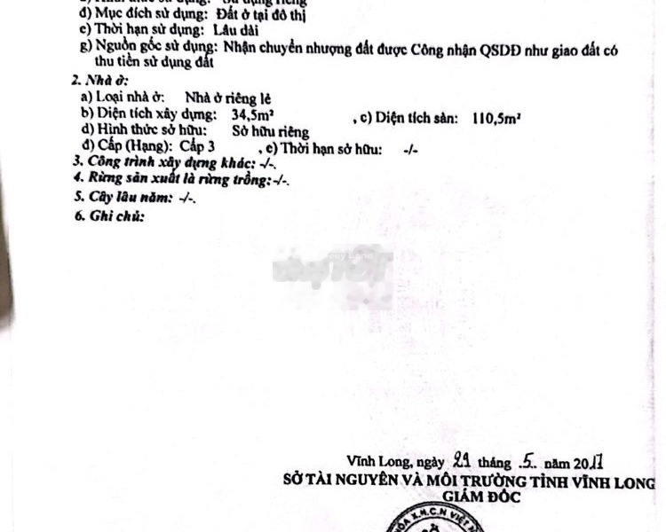 Tổng quan trong căn nhà 4 PN, bán nhà ở diện tích 43m2 bán ngay với giá ưu đãi từ 3 tỷ tọa lạc tại Phường 1, Vĩnh Long hướng Tây-01