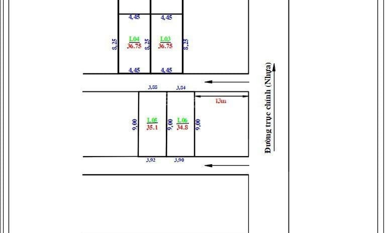 Cần bán 6 lô đất gần 40 m2, TT Đông Anh, Đông Anh, Hà Nội 