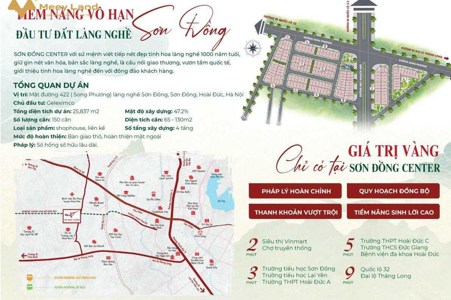 Duy nhất 1 lô hoa hậu dự án Sơn Đồng Center chiết khấu nên đến 200 triệu-01
