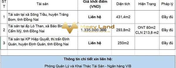 Giá bán bất ngờ từ 1.35 tỷ bán đất có dt là 294 m2 tọa lạc ở Bảo Bình, Đồng Nai-02