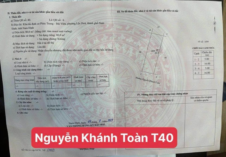 Bán nhà riêng thành phố Nam Định tỉnh Nam Định giá 4.3 tỷ-0