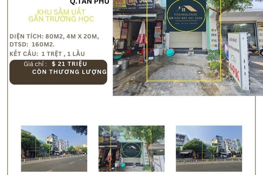 Cho thuê nhà mặt tiền Nguyễn Sơn 80m2, 1 lầu, 21 triệu, gần trường học-01